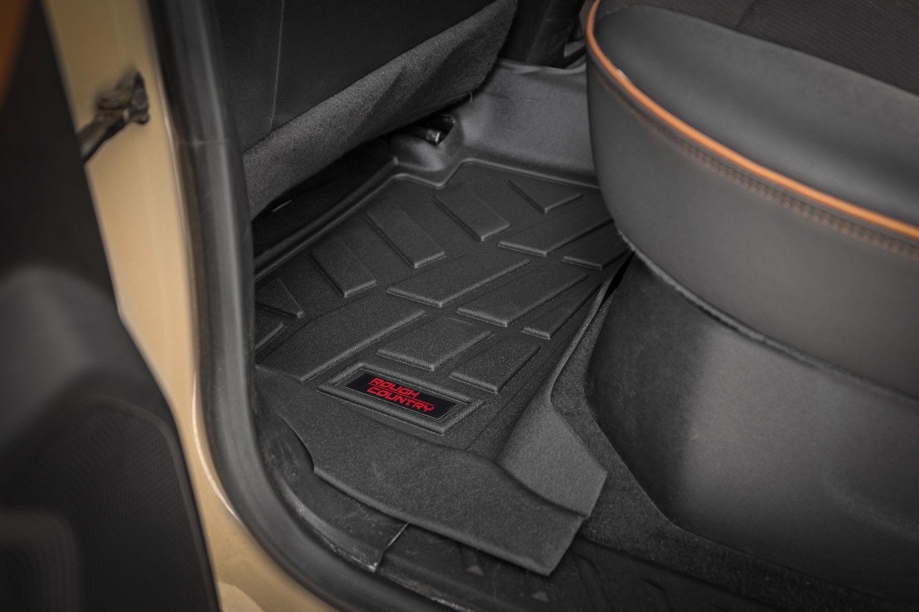 Rough Country Sure-Fit Floor Mats | Front & Rear | Chevy/GMC Canyon/Colorado 2WD/4WD (2023-2026) SM21313
