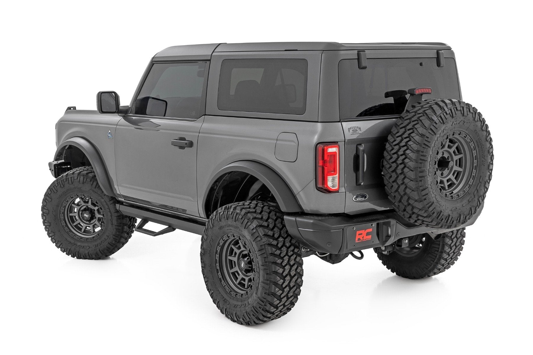 Rough Country SRL2 Adjustable Aluminum Step | 2 Door | for Ford Bronco 4WD 21-24 -4