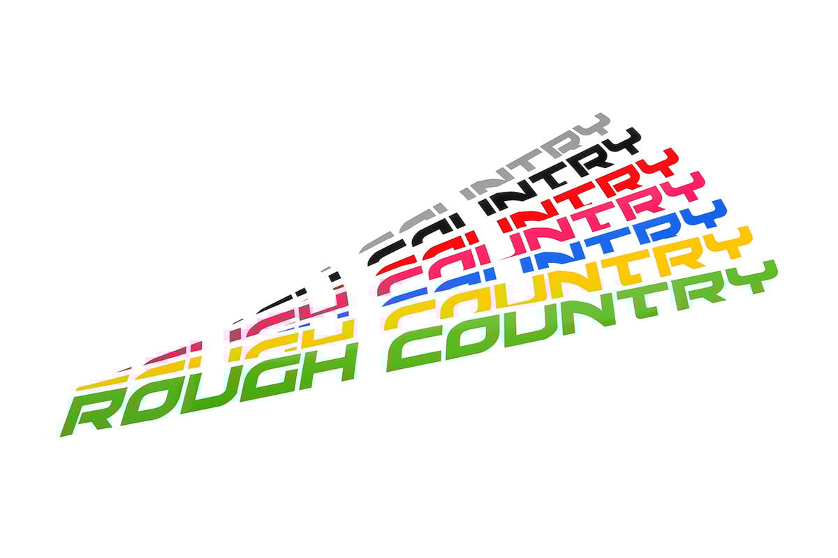 Rough Country Decal | 27 Inch Fender | Pink 84170PK -1