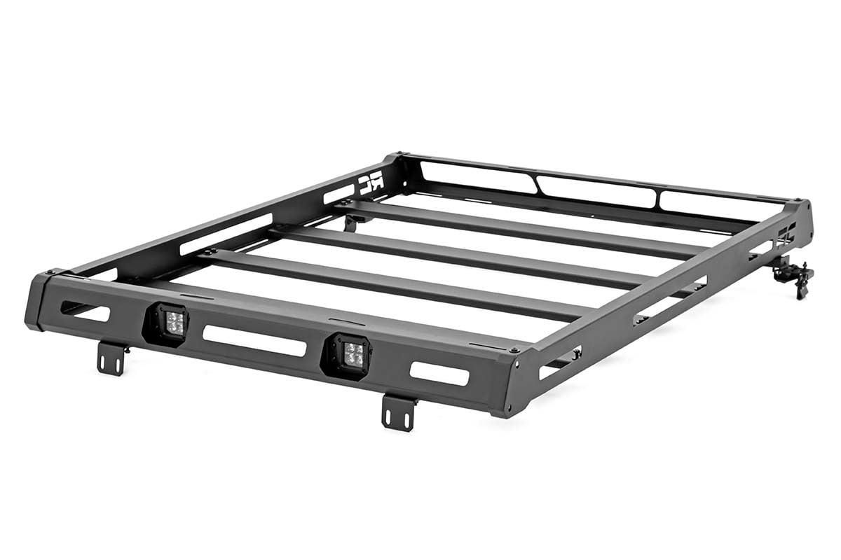 Rough Country Jeep Roof Rack System w/Black-Series LED Lights 07-18 JK 10615