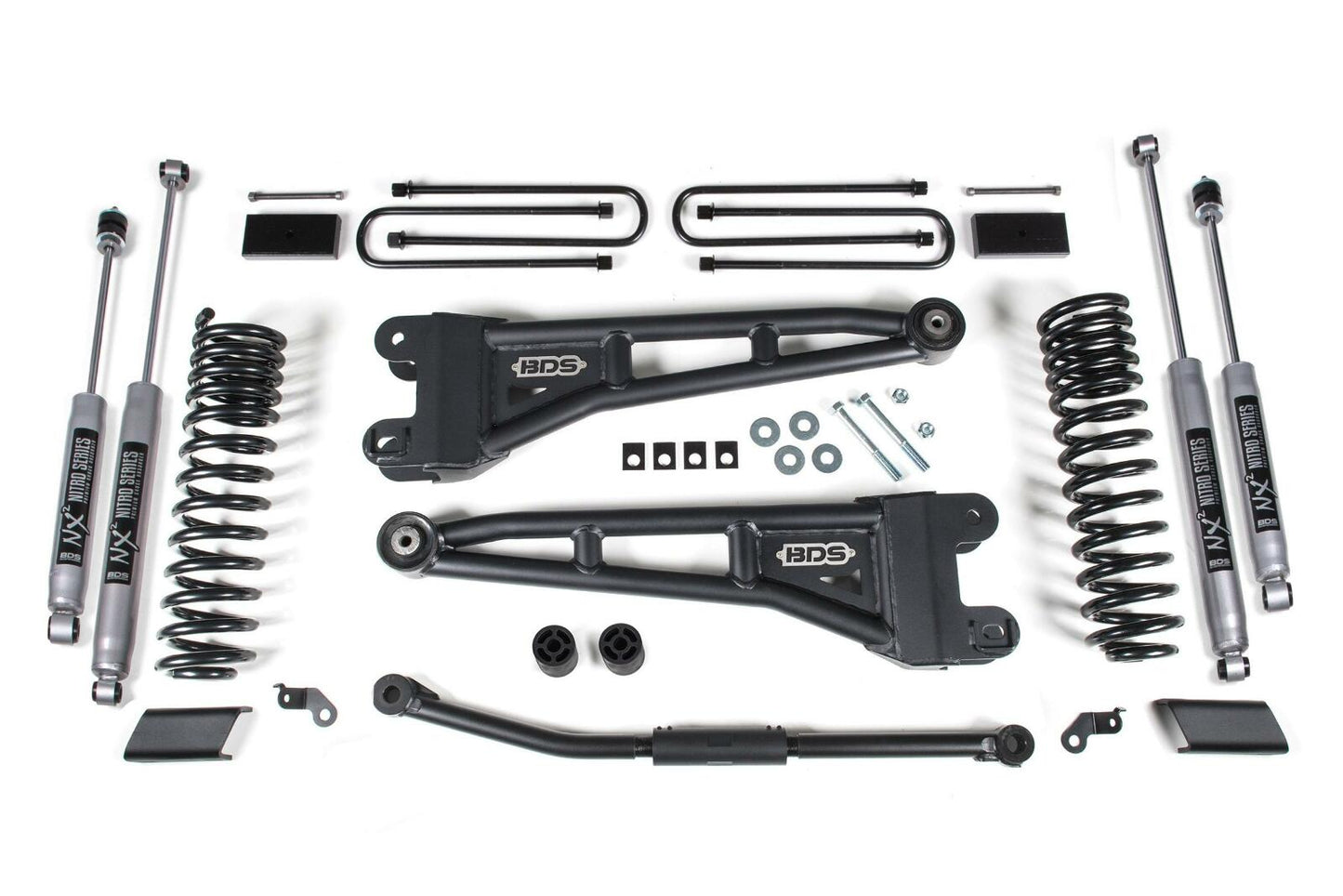 2023 Ford F450 4wd 2.5"  Radius Arm Suspension Lift Kit, 1" rear Block - NX2 Front, NX2 Rear