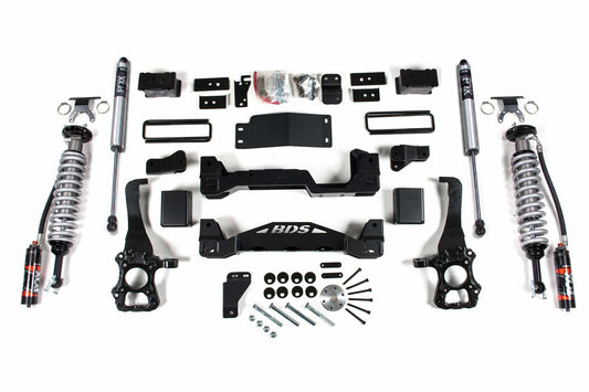 2015-2020 Ford F150 4wd 6" Coilover Suspension System, 5" Rear Block, 2.5 Front w/DSC, and 2.0 Rear Shocks