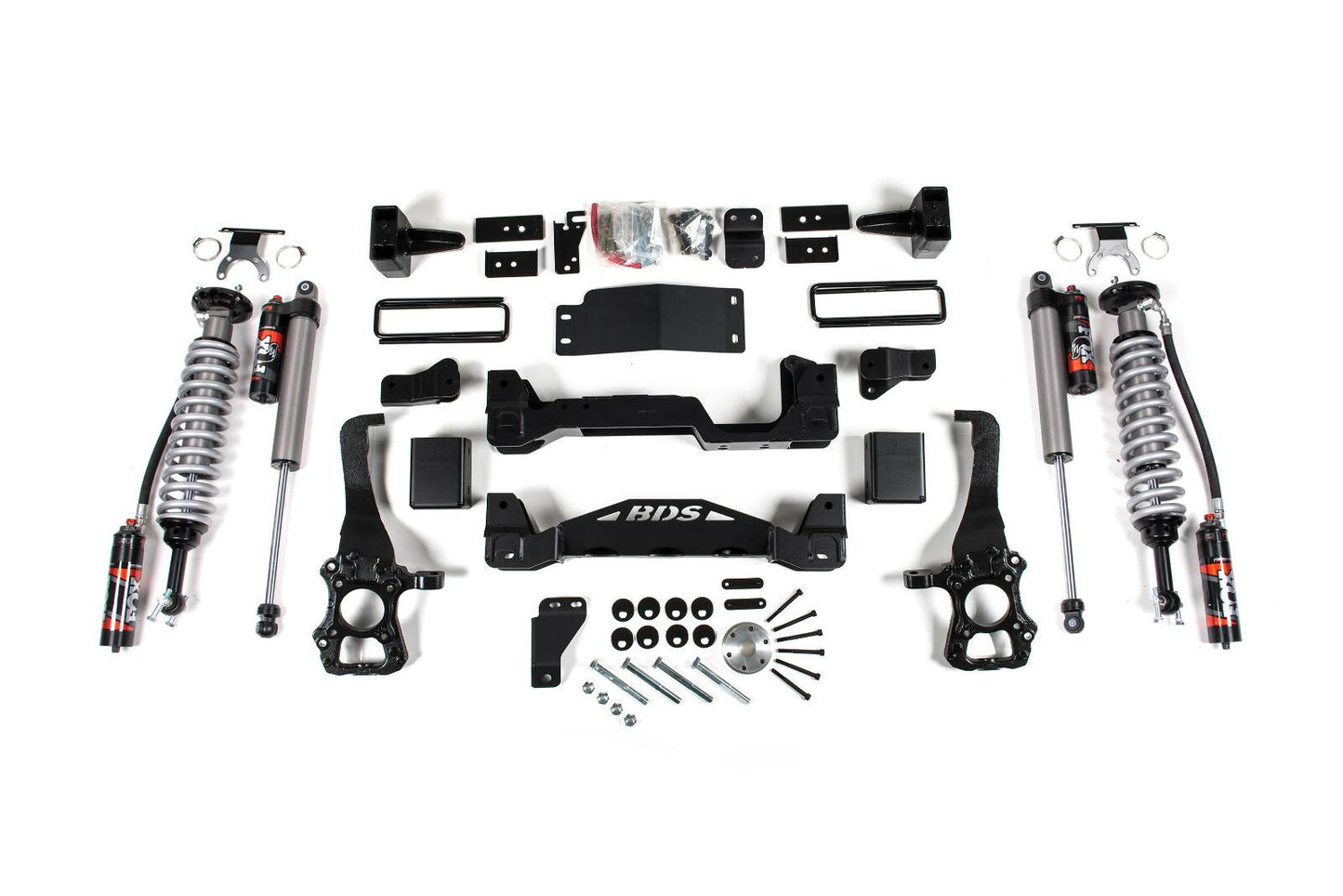 2015-2020 Ford F150 4wd 4" Coilover Suspension System, 2" Rear Block, 2.5 Front w/DSC and 2.0 Rear Shocks