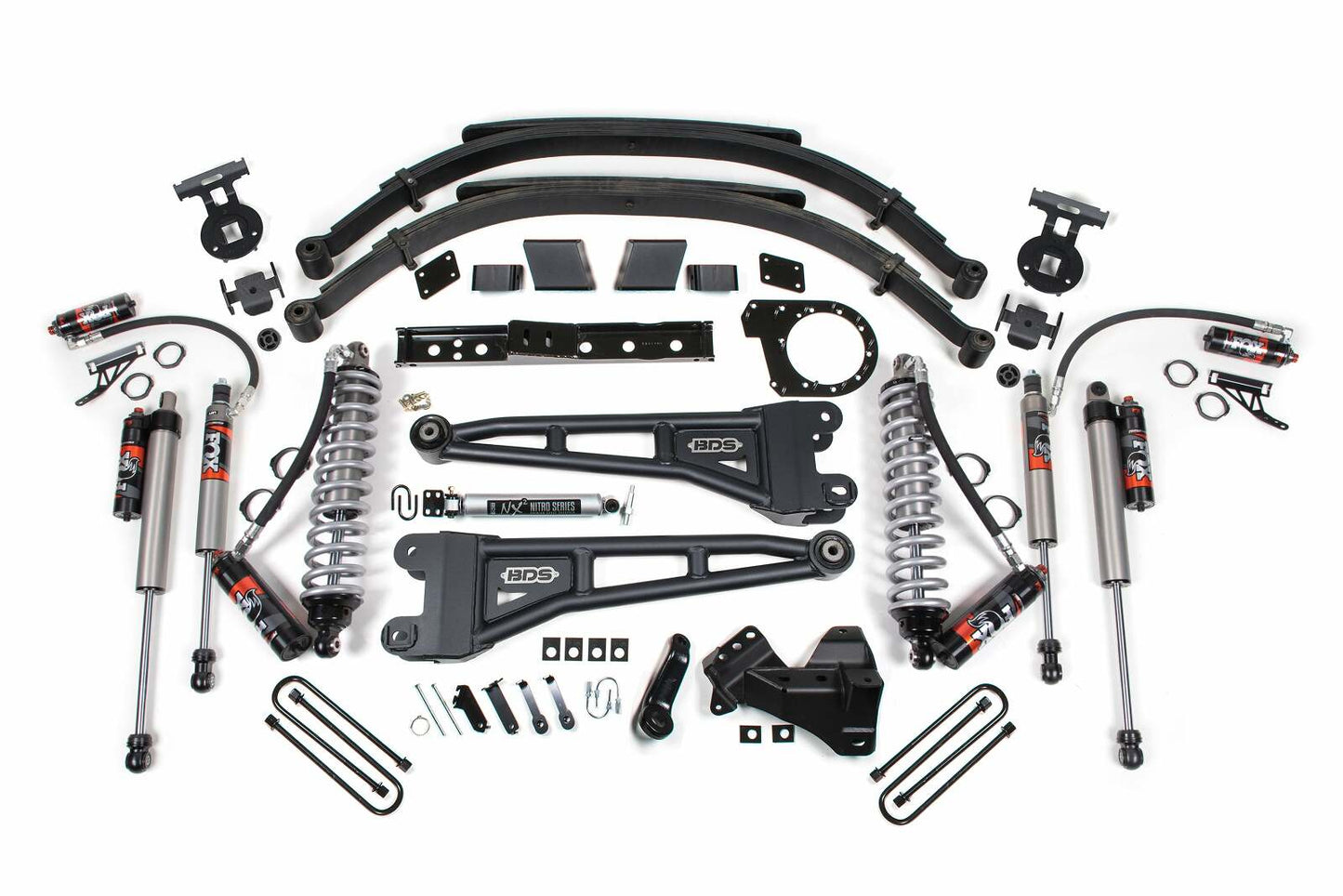 2020-2022 Ford F250/F350 4wd 7" Radius Arm Suspension Lift Kit, 5" Rear, Block, Diesel - Fox 2.5 PES C/O Front, Fox 2.0 IFP PS Aux Front, Fox 2.0 IFP PS Rear