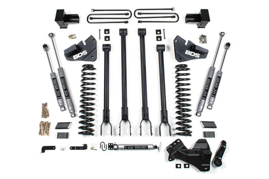 17-19 F350 DRW 4" 4-Link Lift Kit Gas - Fox