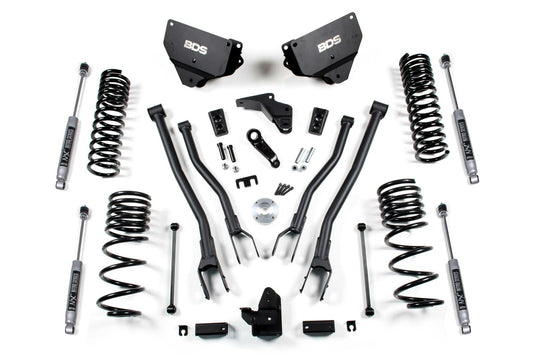 2014-2018 Ram 2500 4" 4-Link Supsension Lift, 2.5" Rear, Spring, Diesel - Fox 2.5 PES R/R  Front, Fox 2.5 PES P/B  Rear