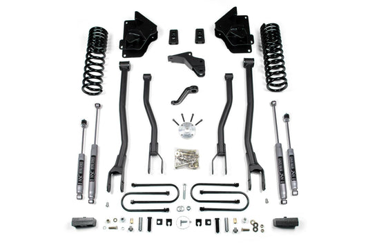 2013-2018 Ram 3500 4" 4-Link Suspension Lift, 3" Rear, Block, Gas - Fox 2.5 PES R/R  Front, Fox 2.5 PES P/B  Rear