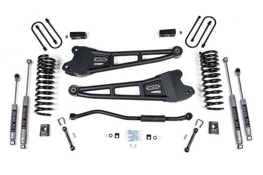 2013-2018 Ram 3500 3" Radius Arm Suspension Lift, 2" Rear, Block, Diesel - Fox 2.5 PES R/R  Front, Fox 2.5 PES P/B  Rear