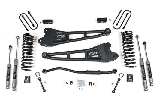 2019-2024 Ram 3500 3" Radius Arm Suspension Lift, 2" Rear, Block, Diesel w/ overload - Fox 2.5 PES R/R DSC Front, Fox 2.5 PES P/B DSC Rear