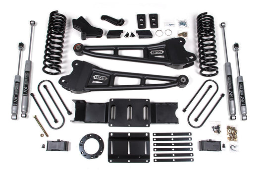 2019-2024 Ram 3500 4" Radius Arm Suspension Lift, 3" Rear, Block, Diesel w/ overload, 6 bolt T-Case - Fox 2.5 PES R/R DSC Front, Fox 2.5 PES P/B DSC Rear