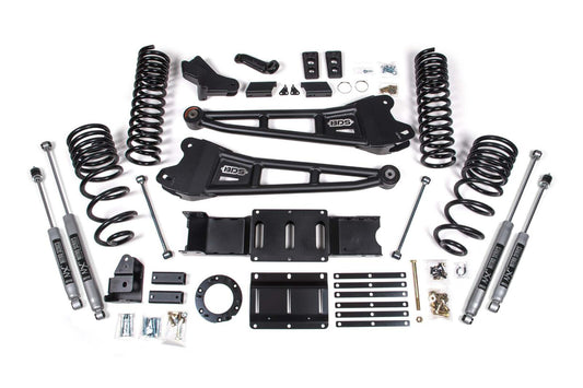 2019-2024 Ram 2500 4" Radius Arm Suspension Lift, 2.5" Rear, Spring, Diesel - Fox 2.5 PES R/R  Front, Fox 2.5 PES P/B  Rear