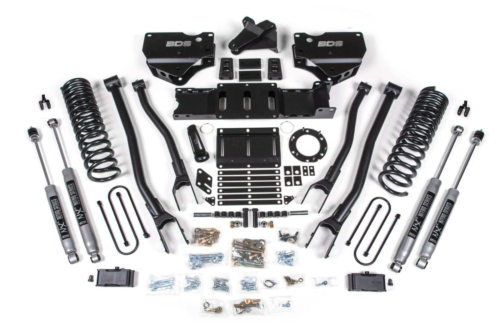 2019-2024 Ram 3500 4" 4-Link Diesel - 3" Rear Block w/o overload - 6 Bolt T- Case - Fox Shocks