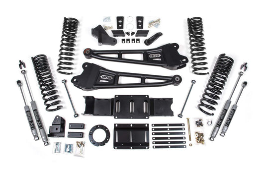 2019-2024 Ram 2500 6" Radius Arm Suspension Lift, 4.5" Rear, Spring, Diesel - Fox 2.5 PES R/R  Front, Fox 2.5 PES P/B  Rear