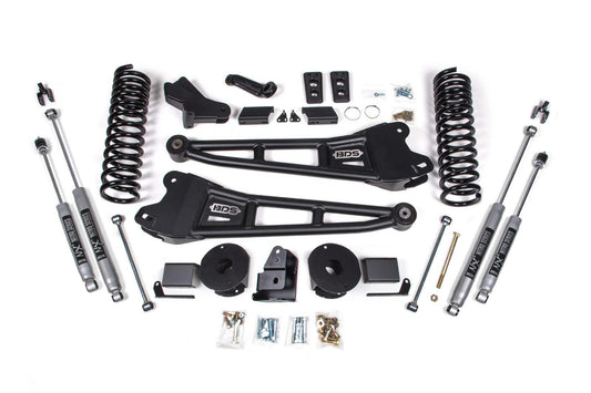 14-18 Ram 2500 4" Radius Arm Diesel - Rear Air Ride - FOX Shocks