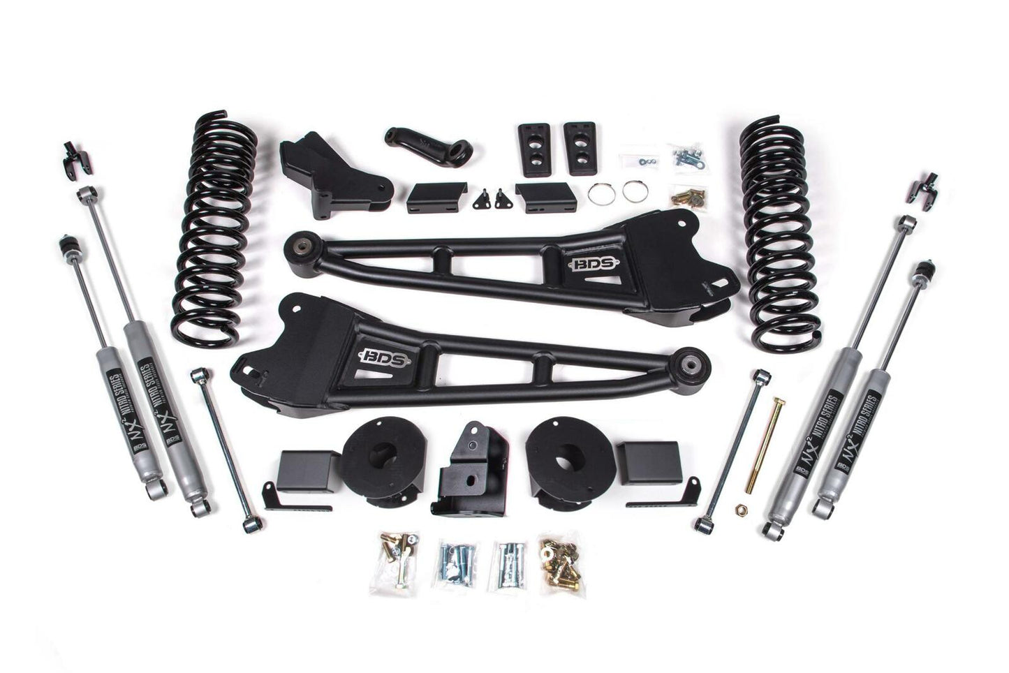 14-18 Ram 2500 4" Radius Arm Gas - Rear Air Ride - FOX Shocks