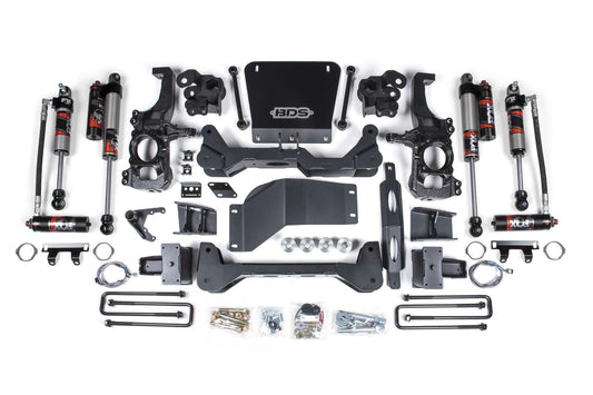 2020-2024 Chevrolet Silverado/GMC Sierra 2500HD/3500HD 4wd 6.5" Suspension Lift System, 6" Rear Lift, Block, w/o overload -Fox 2.5 PES DSC