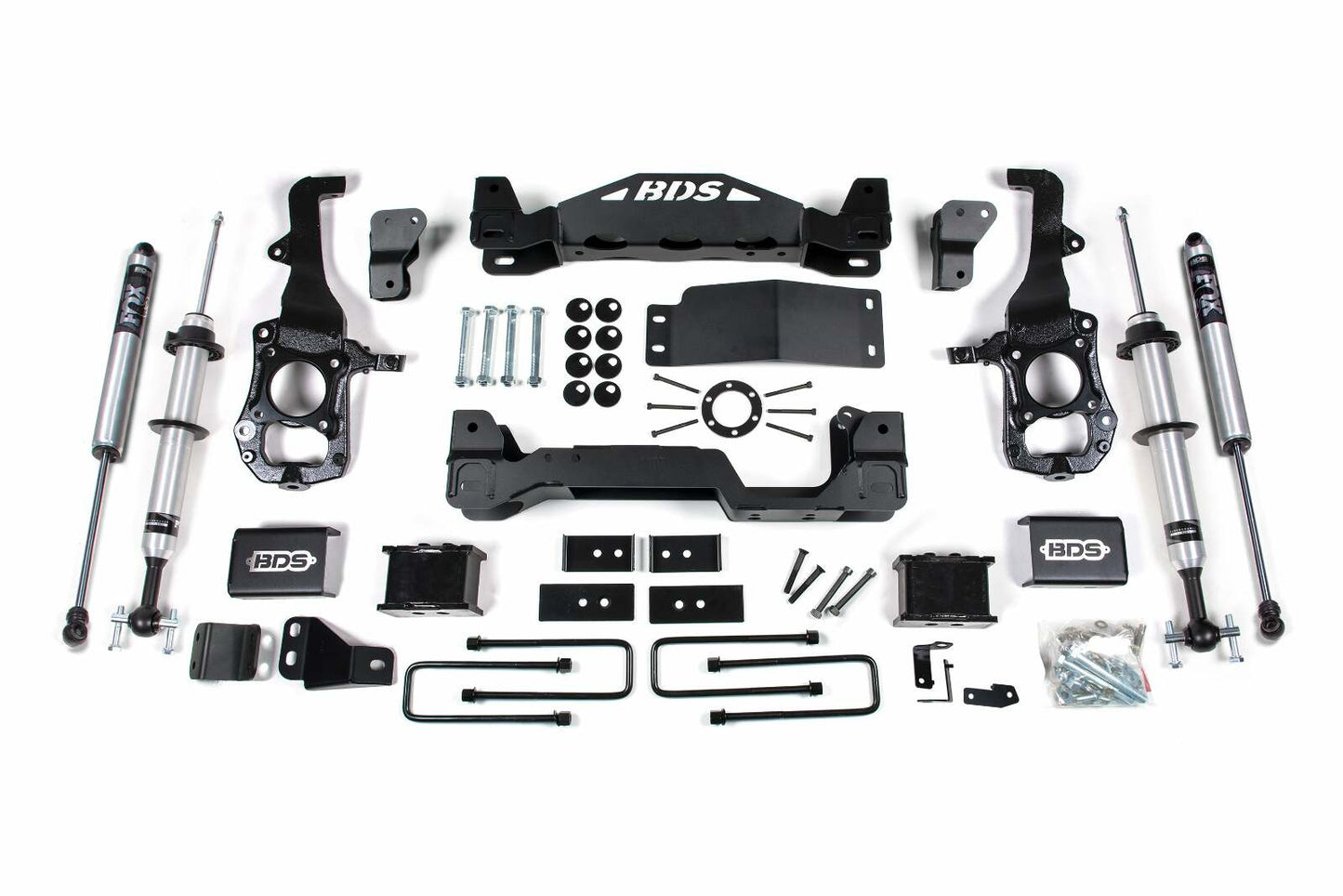 2021-2024 Ford F150 4wd 6" Suspension Lift Kit, 3" Rear Block - Fox 2.0 IFP PS Snap Ring Front, Fox 2.0 IFP PS Rear