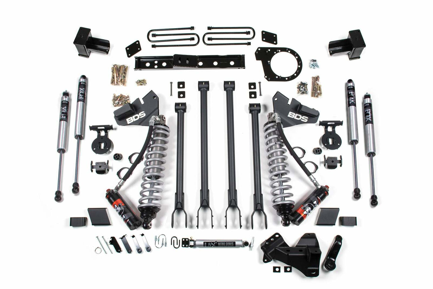 2020-2022 Ford F250/F350 4wd 7" 4-Link Suspension Lift Kit, 6" Rear, Spring, Diesel - Fox 2.5 PES C/O Front, Fox 2.5 PES Aux Front, Fox 2.5 PES Rear