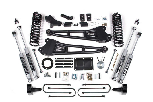 2013-2018 Ram 3500 6" Radius Arm Suspension System, 5" Rear, Block, Diesel w/ 6 bolt T-case - Fox 2.5 PES R/R  Front, Fox 2.5 PES P/B  Rear