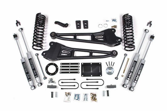 2013-2018 Ram 3500 4wd, 6" Radius Arm Suspension Lift Kit, 5" Rear, Block - Diesel w/o Rear Air Ride - FOX 2.0 IFP PS Shocks