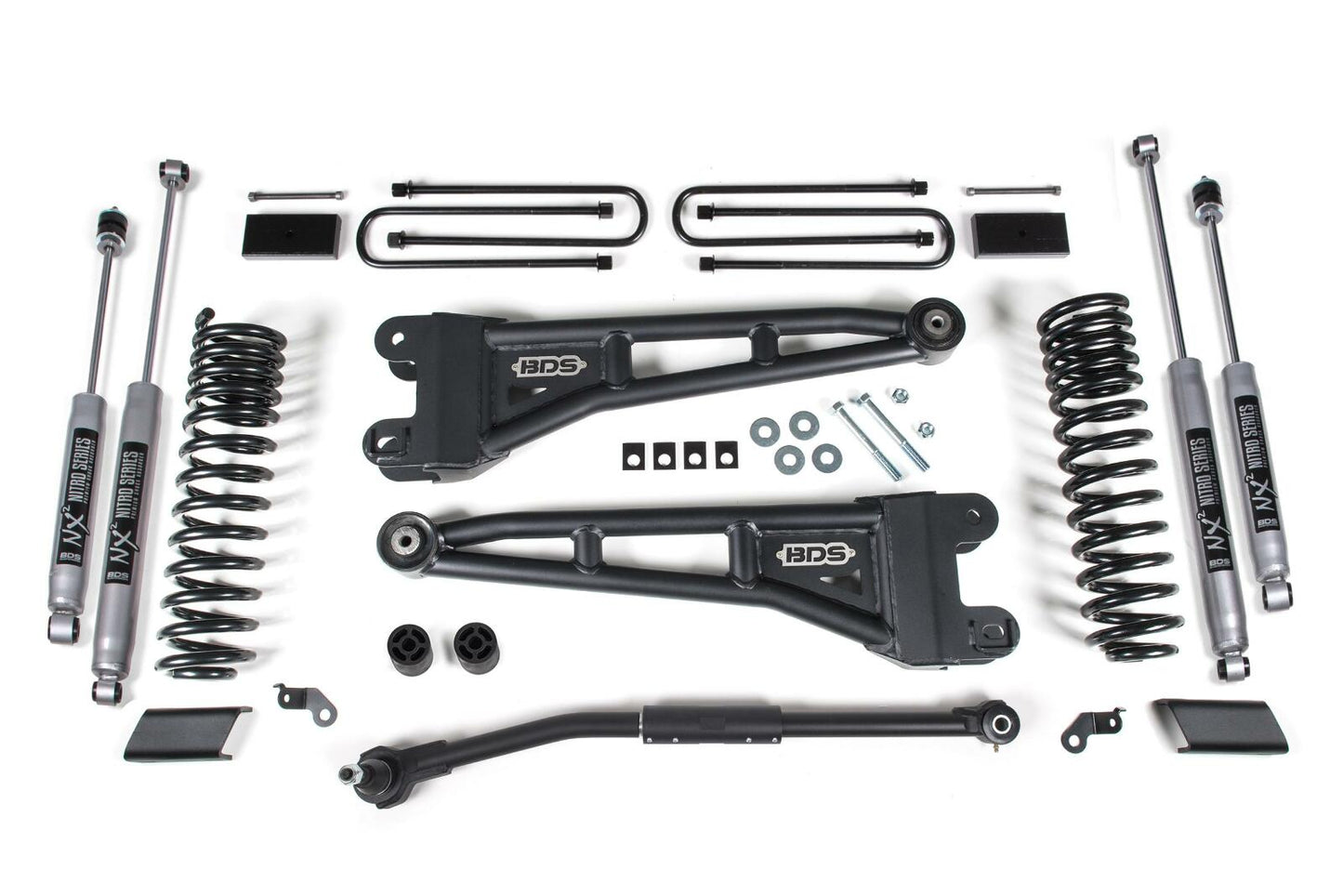 2024 Ford F250/F350 4wd 3" Radius Arm Suspension Lift Kit, 1" Rear Lift, Block - NX2 Shocks