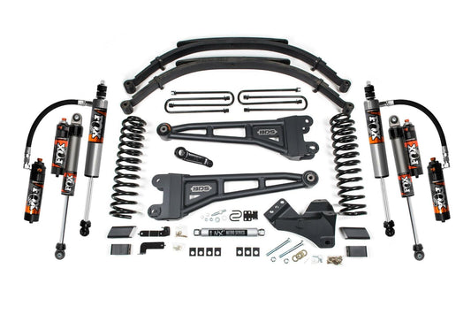 2024 Ford F250/F350 4wd 5" Radius Arm Suspension Lift Kit, 3" Rear, Leaf Spring, Diesel - Fox 2.5 PES Shocks