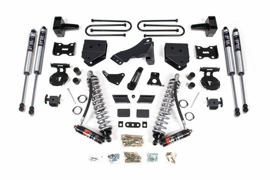 2011-2016 Ford F250/F350 4wd 4" Suspension Lift Kit, 2" Rear, Block, Diesel - Fox 2.5 PES C/O Front, Fox 2.0 IFP PS Aux Front, Fox 2.0 IFP PS Rear
