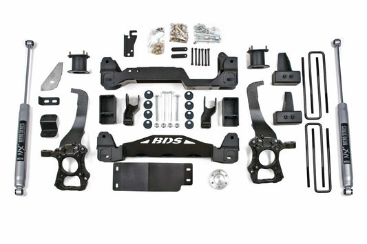 2009-2013 Ford F150 4wd 4" Suspension Lift Kit, 3" Rear Lift, Block - Spacer Front, Fox 2.0 IFP Rear
