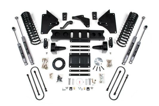 2013-2018 Ram 3500 6" Suspension System, 5" Rear, Block, Diesel w/ 6 bolt T-case - Fox 2.0 IFP PS Front/Rear