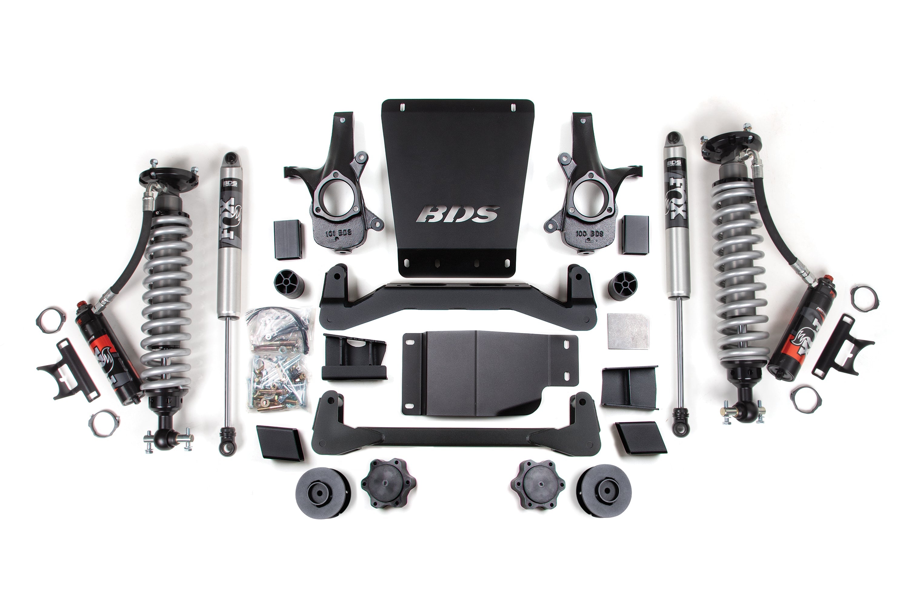 4 Inch Lift Kit | FOX 2.5 Performance Elite Coil-Over | Chevy/GMC Avalanche, Surburban, Tahoe, or Yukon 1500 (07-14) 4WD -1