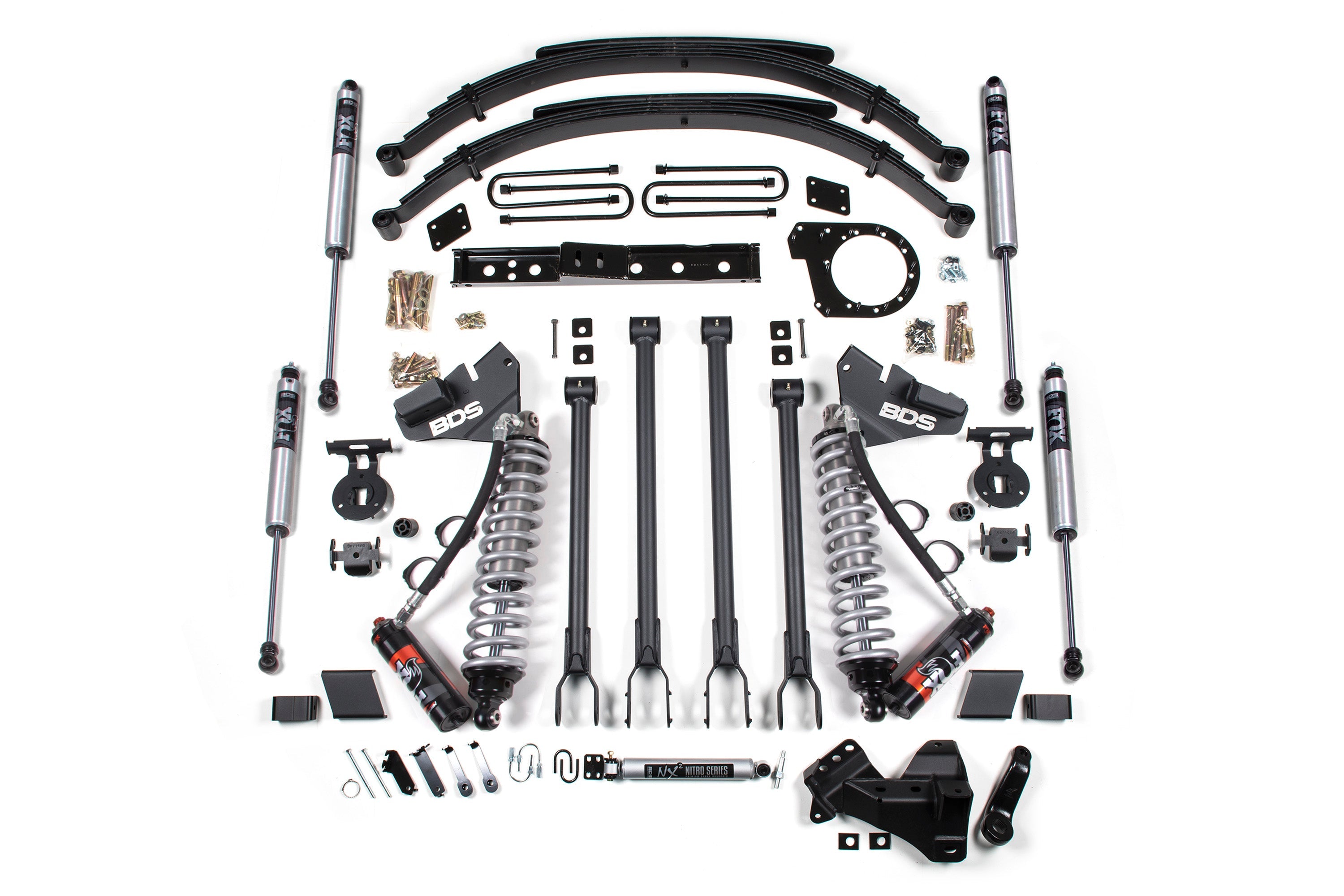6 Inch Lift Kit w/ 4-Link | FOX 2.5 Performance Elite Coil-Over Conversion | Ford F250/F350 Super Duty (17-19) 4WD | Diesel -2