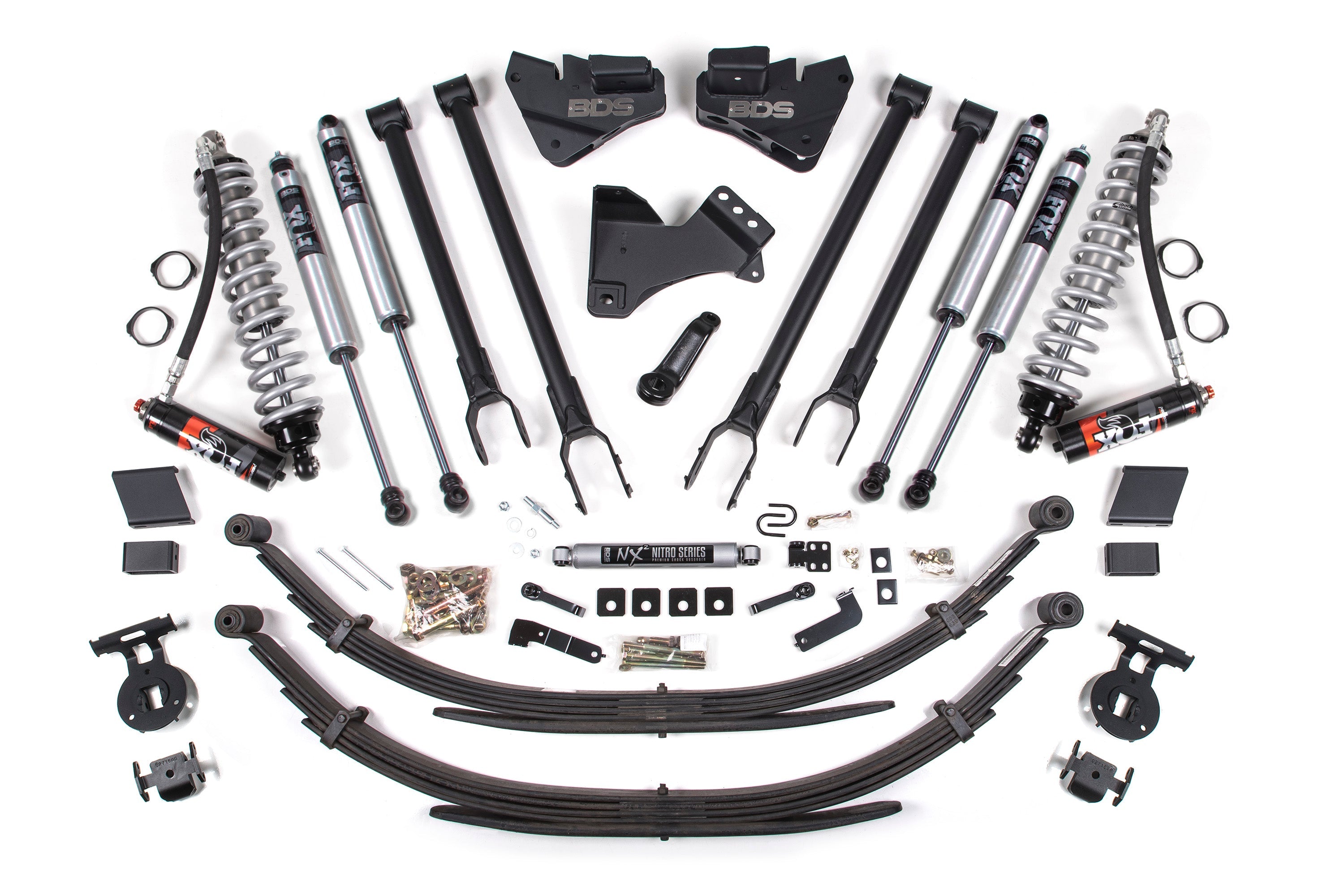 5 Inch Lift Kit w/ 4-Link | FOX 2.5 Performance Elite Coil-Over Conversion | Ford F250/F350 Super Duty (20-22) 4WD | Diesel -2