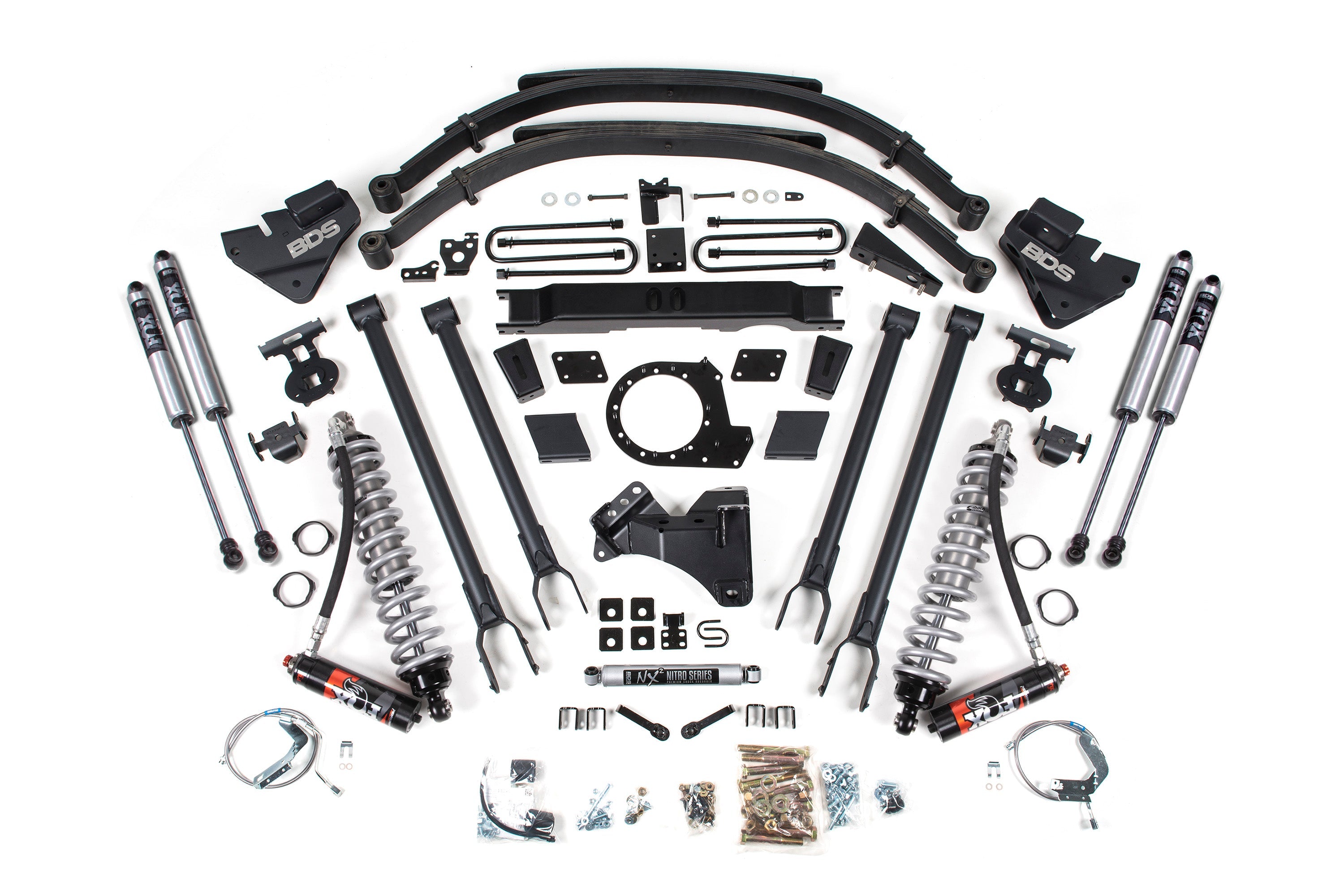 9 Inch Lift Kit w/ 4-Link | FOX 2.5 Performance Elite Coil-Over Conversion | Ford F250/F350 Super Duty (20-22) 4WD | Diesel -1