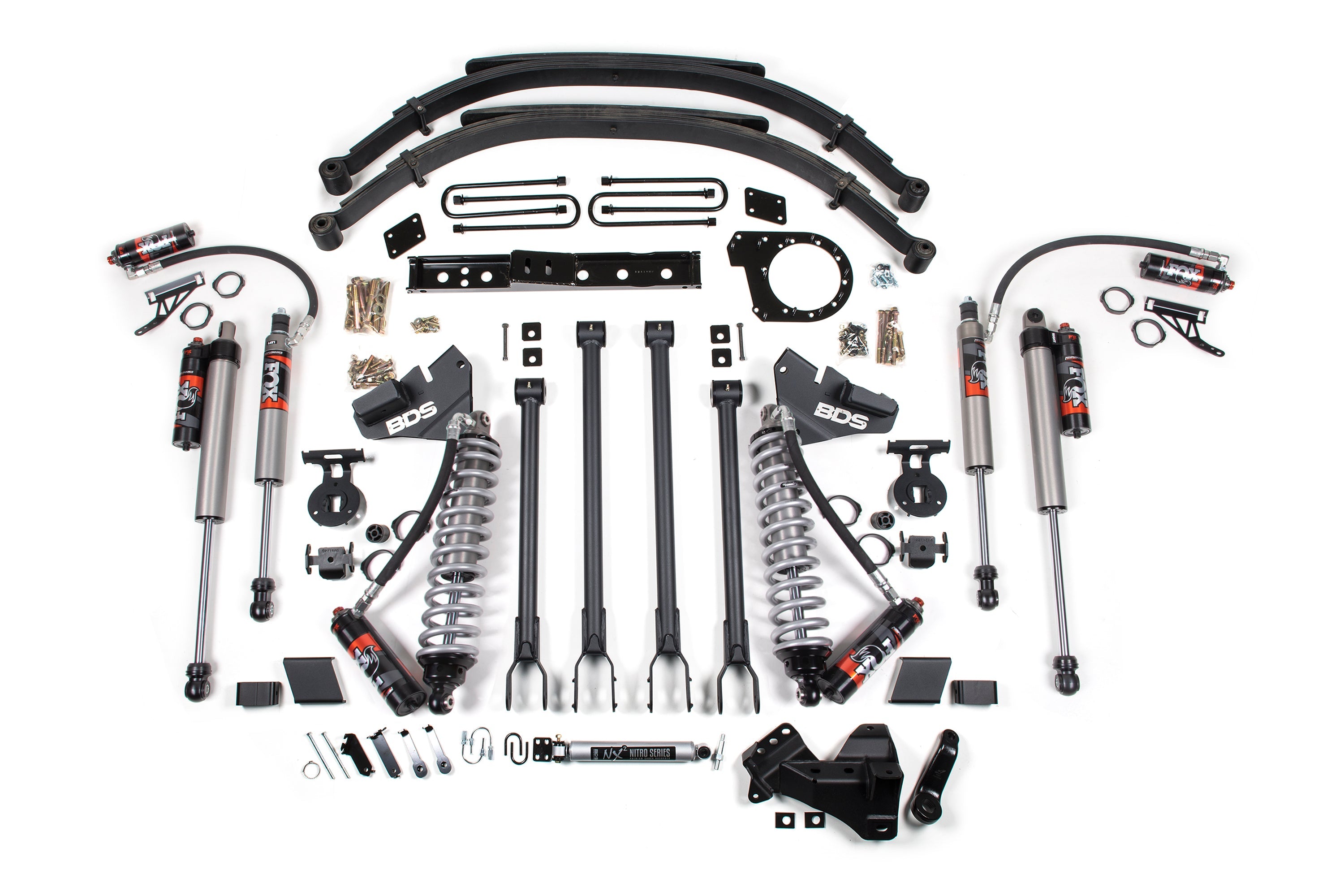 5 Inch Lift Kit w/ 4-Link | FOX 2.5 Performance Elite Coil-Over Conversion | Ford F250/F350 Super Duty (20-22) 4WD | Diesel -3