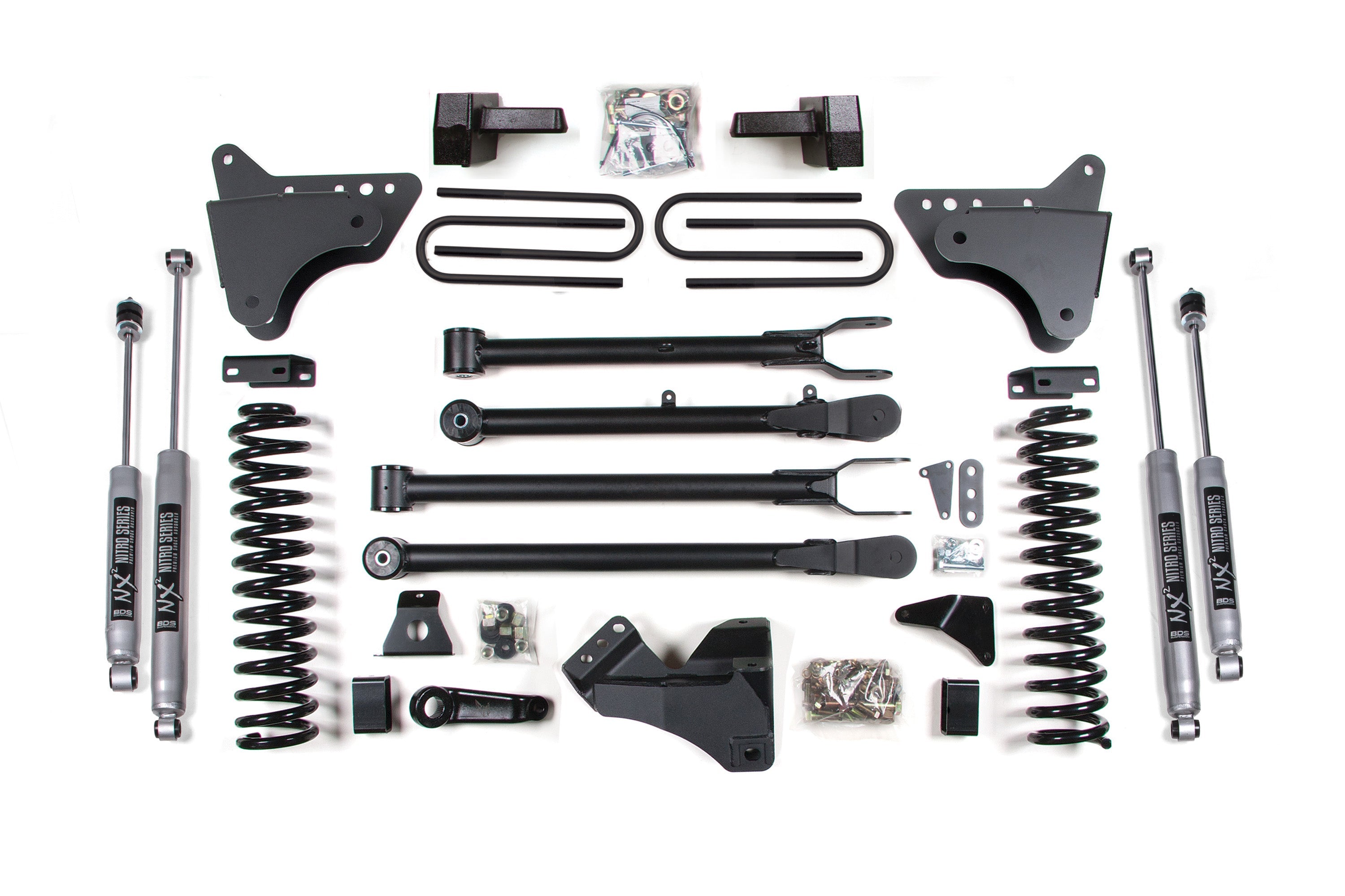 4 Inch Lift Kit w/ 4-Link | Ford F250/F350 Super Duty (08-10) 4WD | Gas -1