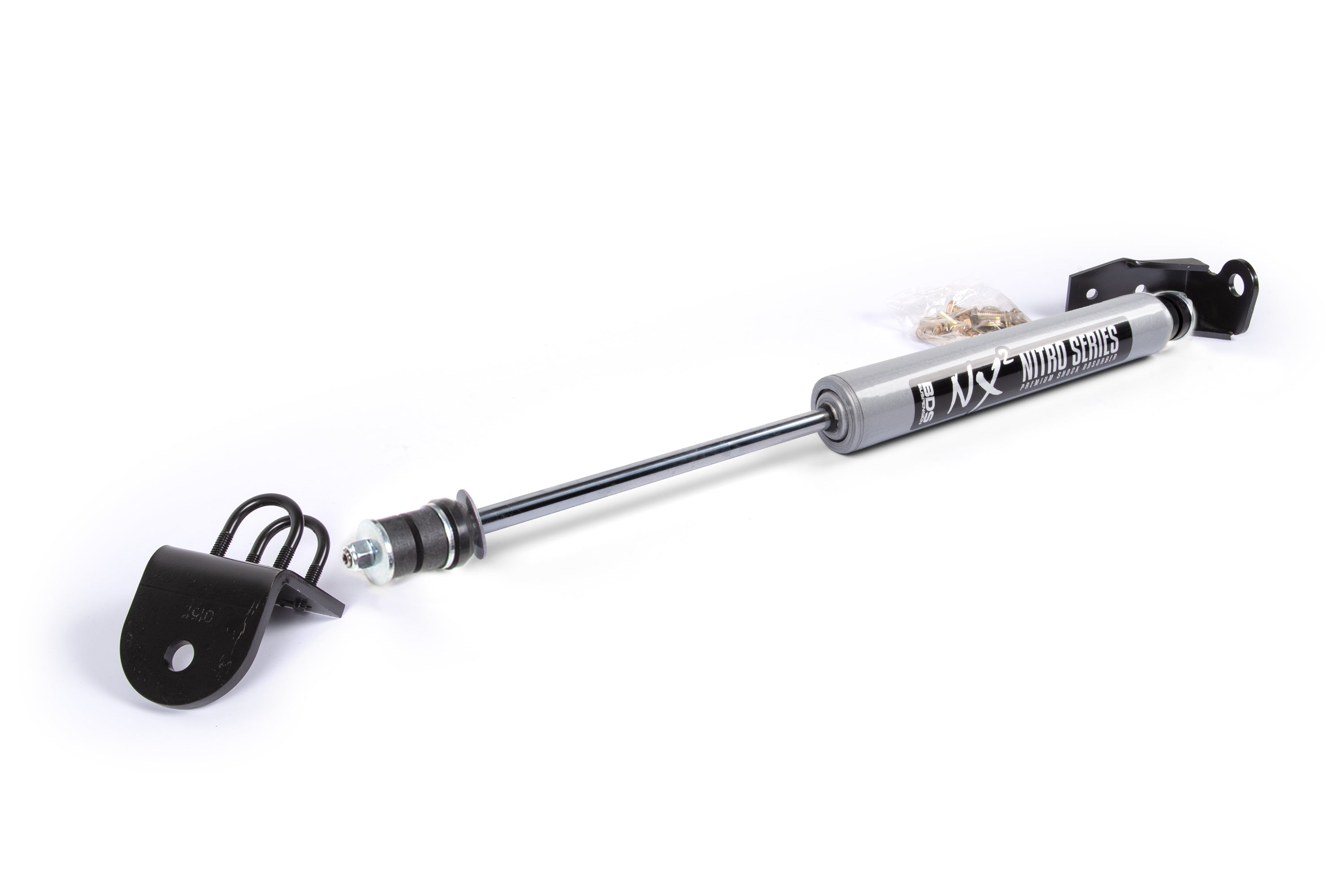 Single Steering Stabilizer Kit w/ NX2 Shock | Ford F150 (80-96), Ranger (83-97) & Bronco II (83-90) 4WD -3