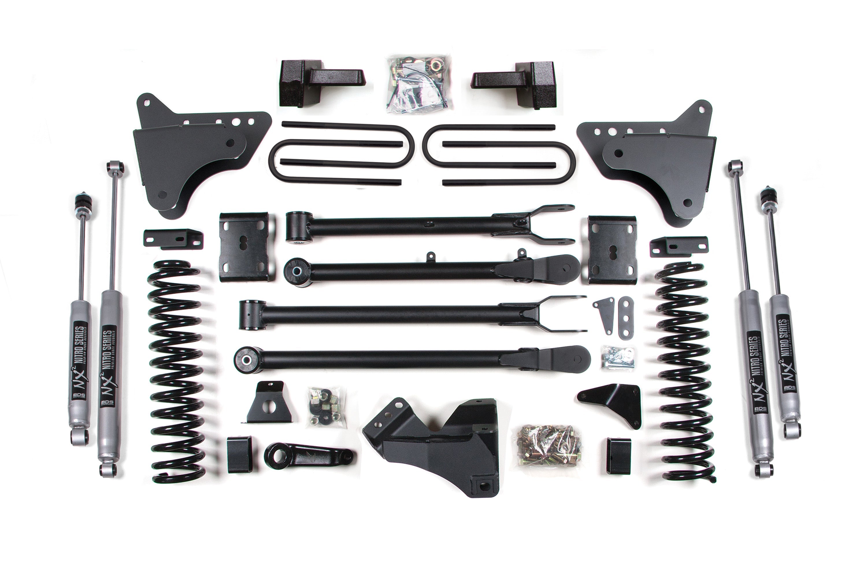 4 Inch Lift Kit w/ 4-Link | Ford F250/F350 Super Duty (11-16) 4WD | Diesel -1