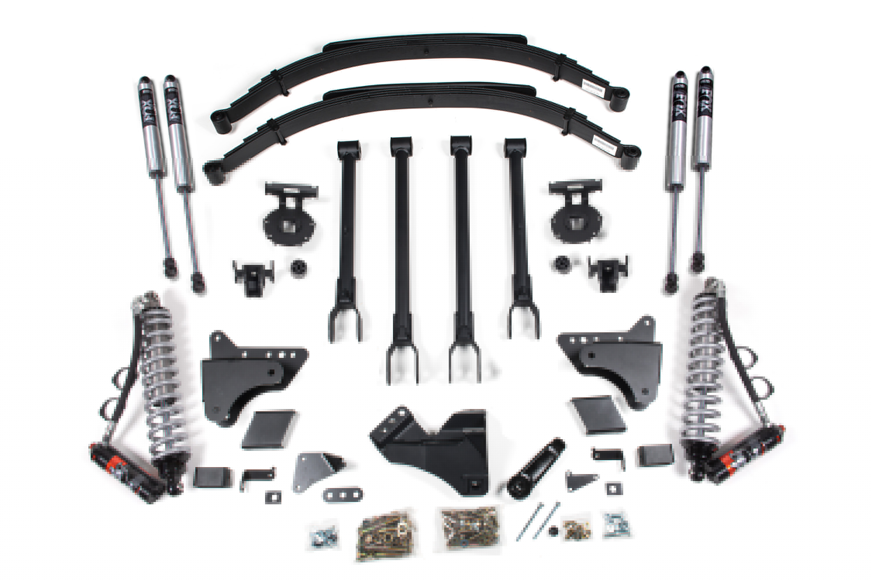 6 Inch Lift Kit w/ 4-Link | FOX 2.5 Performance Elite Coil-Over Conversion | Ford F250/F350 Super Duty (11-16) 4WD | Diesel -1