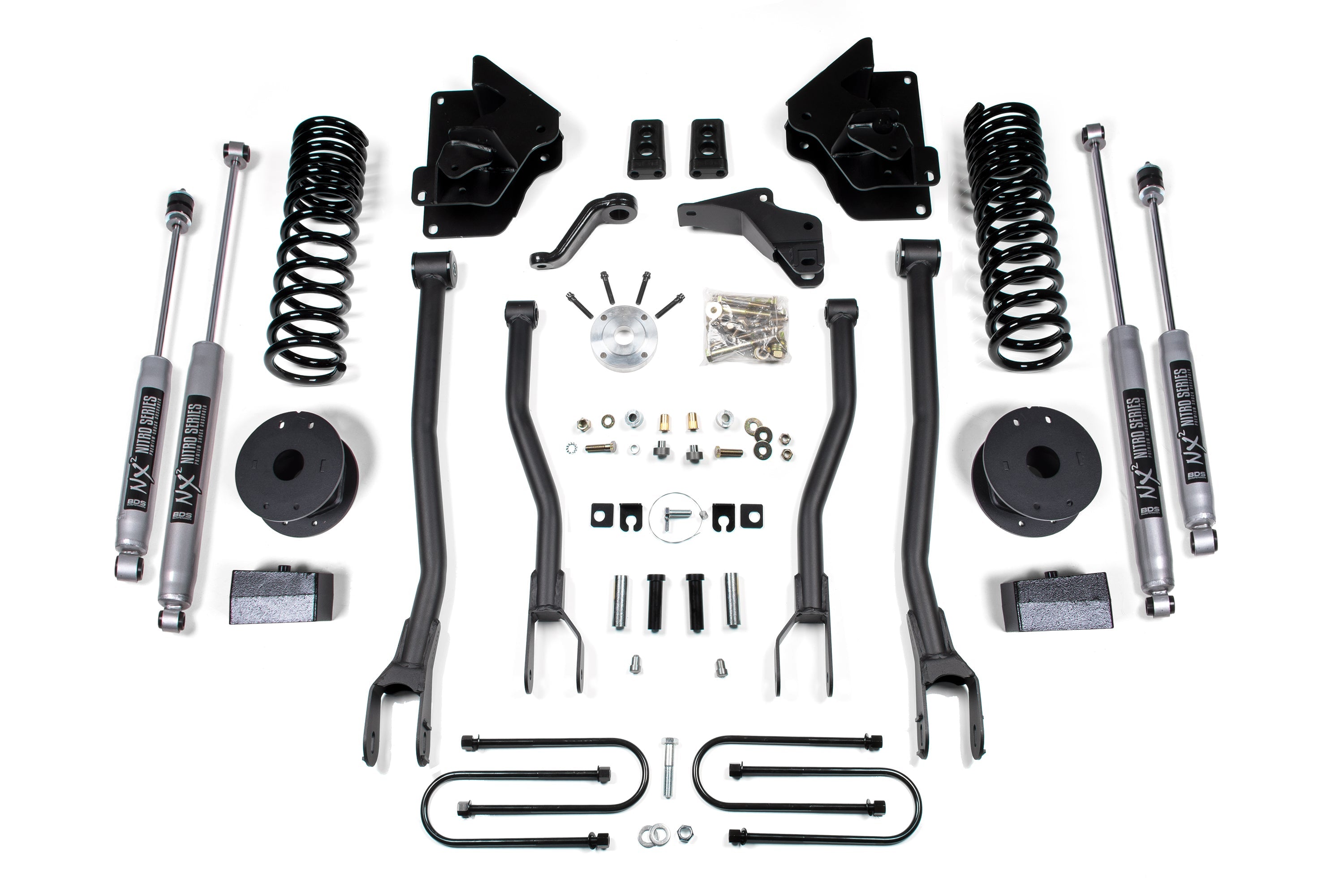 4 Inch Lift Kit w/ 4-Link | Ram 3500 w/ Rear Air Ride (13-18) 4WD | Diesel -1