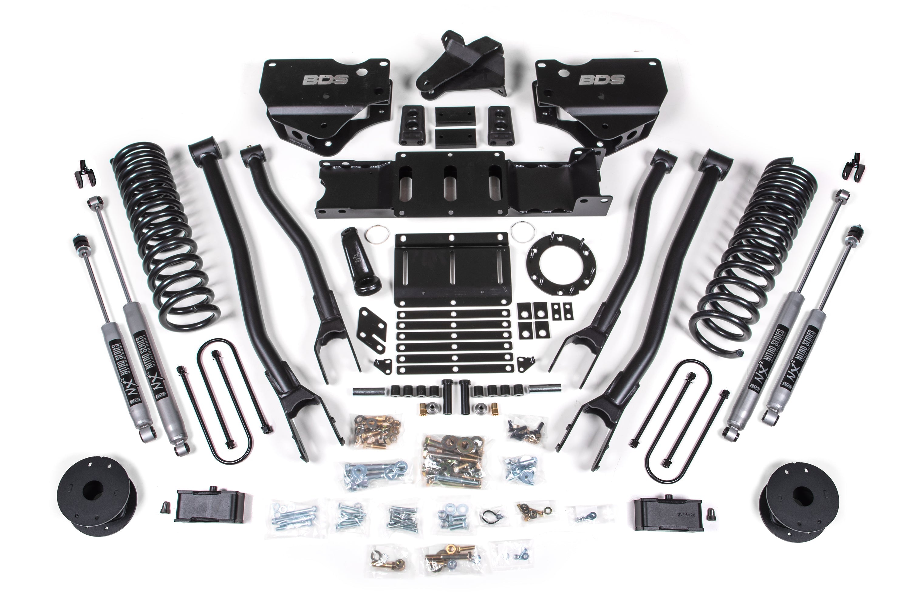 4 Inch Lift Kit w/ 4-Link | Ram 3500 w/ Rear Air Ride (19-24) 4WD | Diesel -1