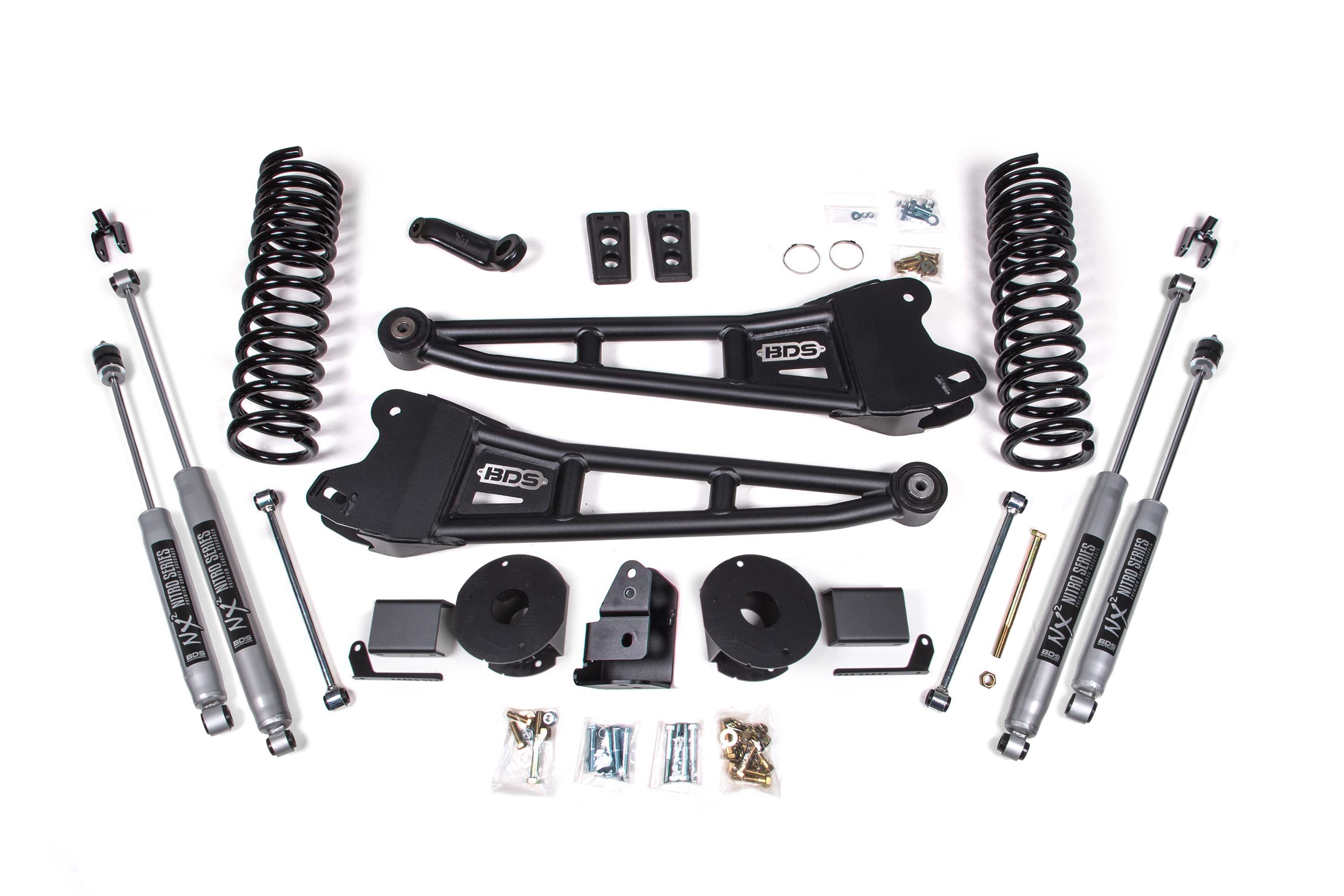 4 Inch Lift Kit w/ Radius Arm | Ram 2500 w/ Rear Air Ride (14-18) 4WD | Gas -1