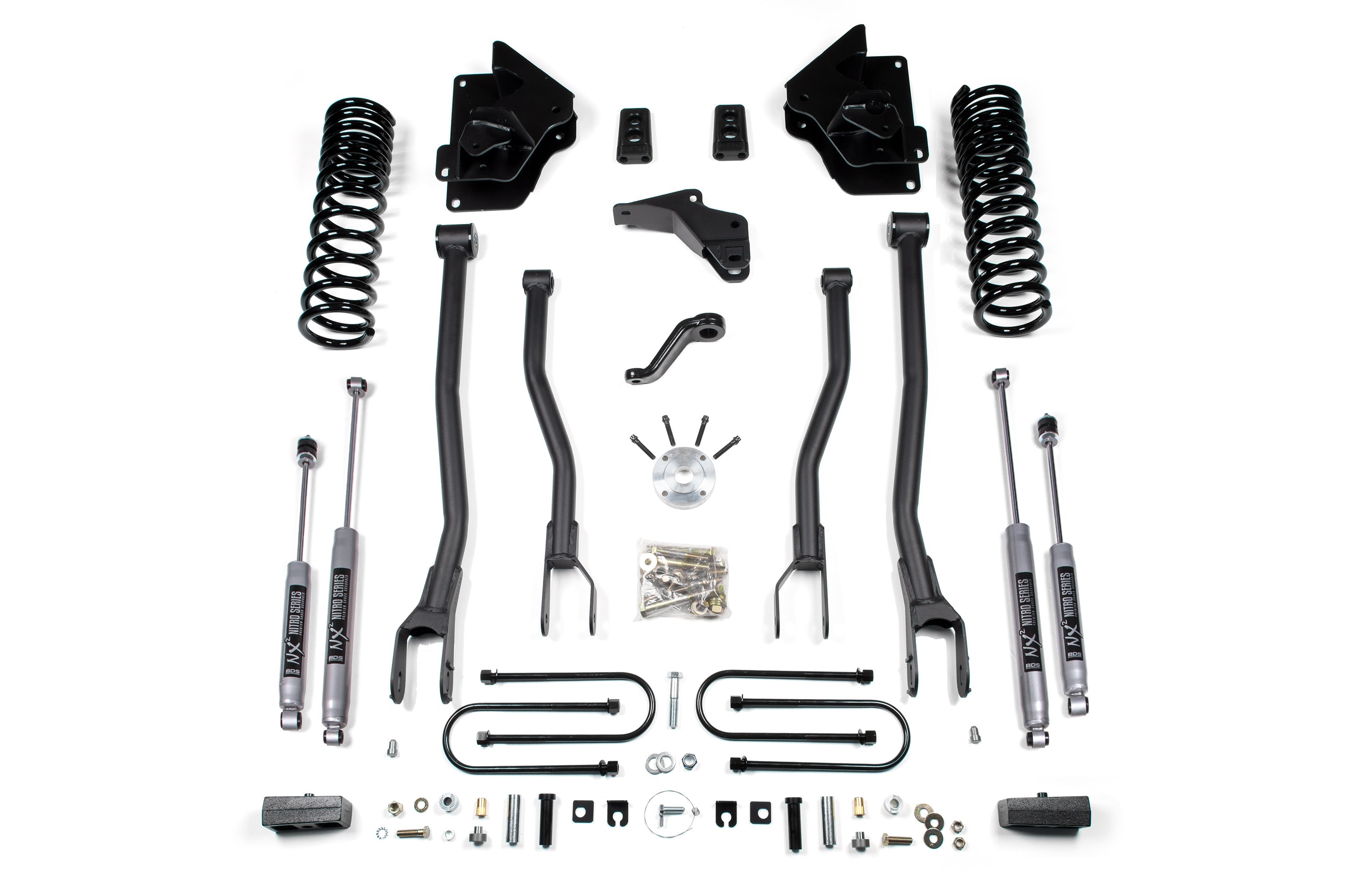 4 Inch Lift Kit w/ 4-Link | Ram 3500 (13-18) 4WD | Gas -1