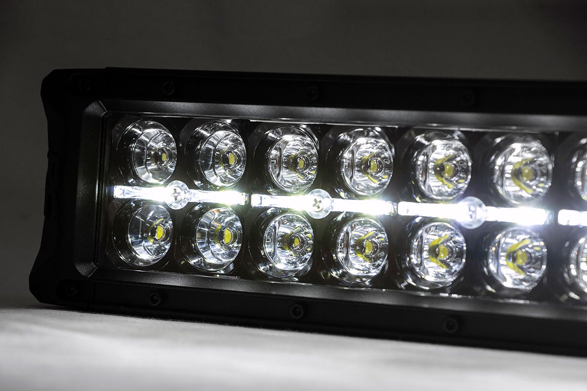 Rough Country 50-inch Cree LED Light Bar-Dual Row Black Series w/ White DRL 70950BD