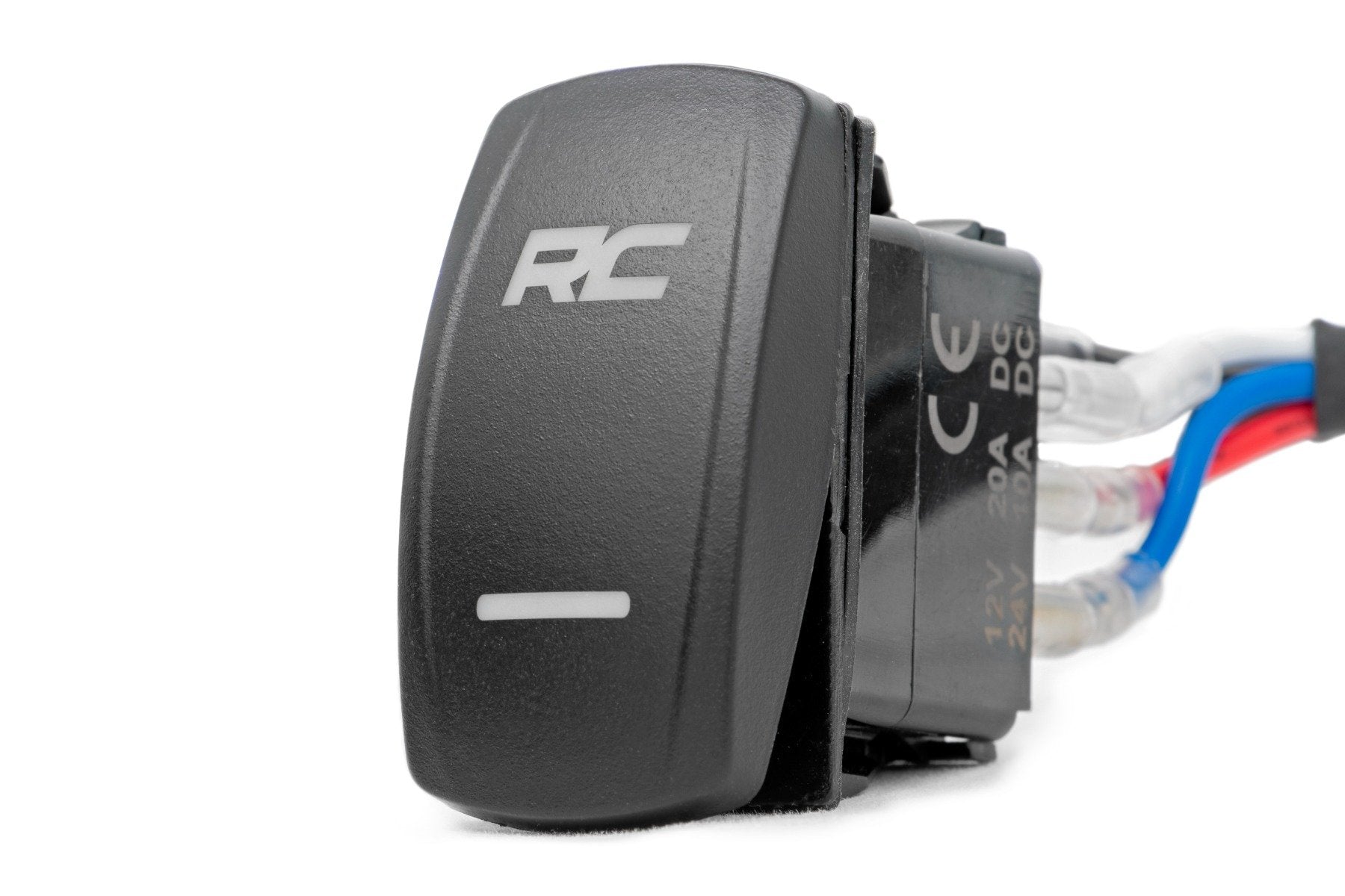 Rough Country 2"Square Flush Mount Cree LED Lights-Pair Blk Series Cool DRL 70803BLKDRL