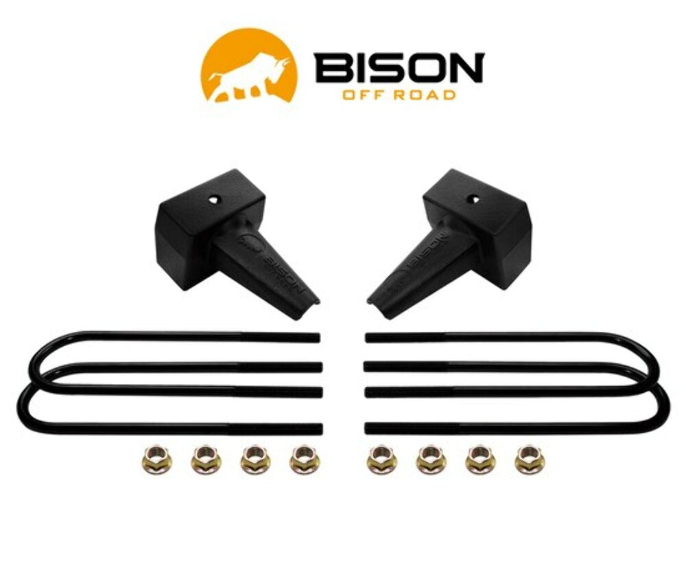 Bison Off Road 5" Rear Block Kit For Ford Super Duty 2011-2022 2-pc Drive Shaft