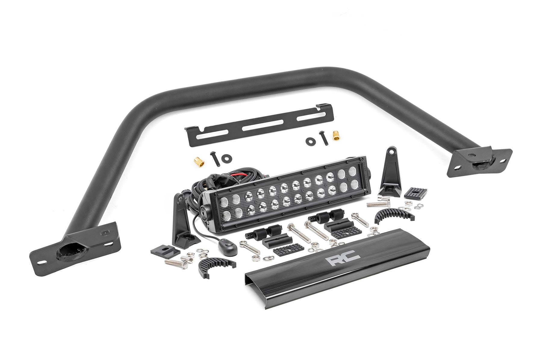 12" LED Light Bar Black Dual Row Ford Bronco OE Modular Steel
