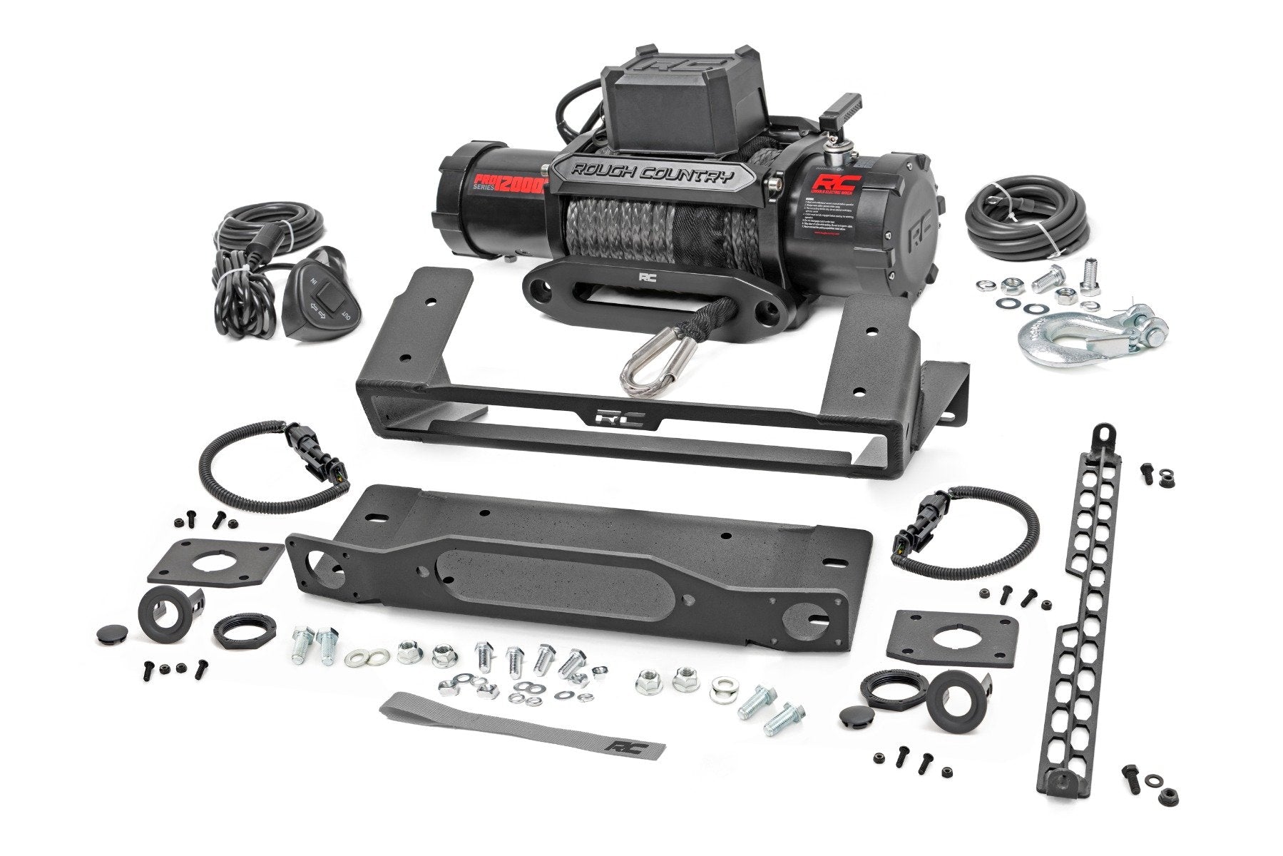 Rough Country High Winch Mount All Models 12000S Ford Bronco 4wd 2021-2023 51097