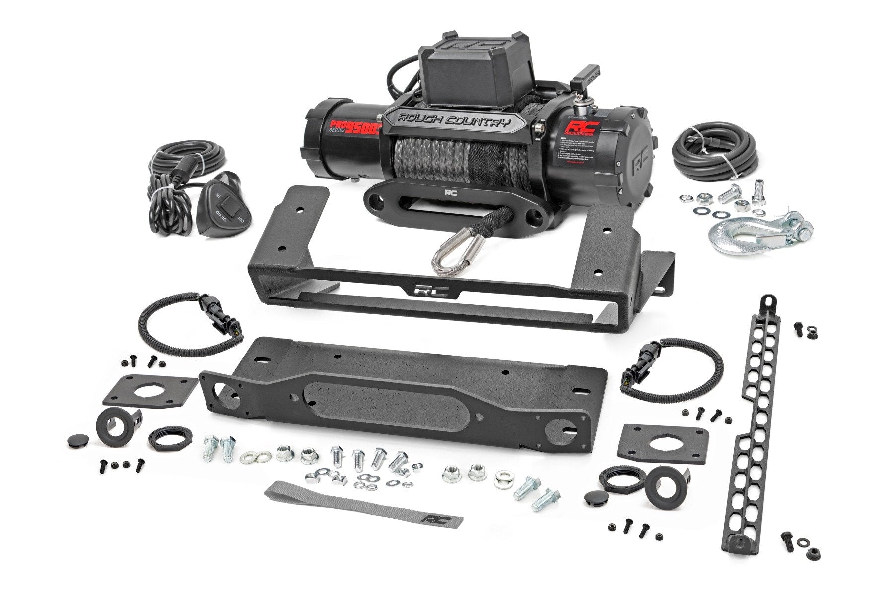 Rough Country High Winch Mount All Models 9500S Ford Bronco 4wd 2021-2022 51094