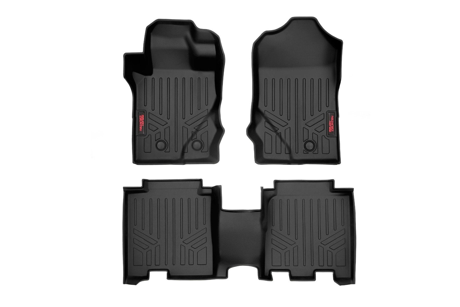 Rough Country Floor Mats FR & RR FR Buckets for Ford Bronco 4-Door 2021-2022 M-51602