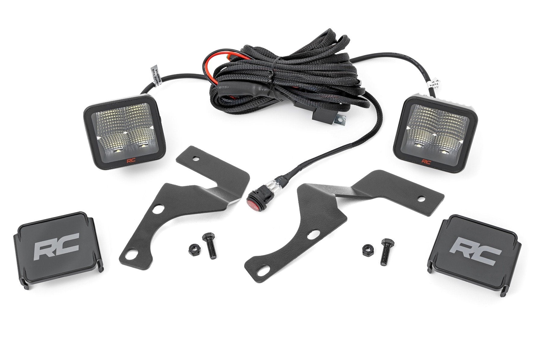 Rough Country LED Ditch Mount 2" Spectrum Spot Pair Toyota 4Runner 10-23 80796